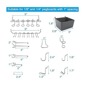 FRIMOONY Surtido de ganchos de clavijas con cubos de_3