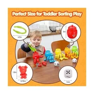 Joyin PlayAct Juego de juguetes para clasificar con tazas_5