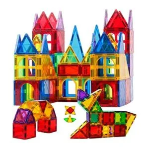 Magnet Toys Juego de 100 bloques magnéticos 3D para_1