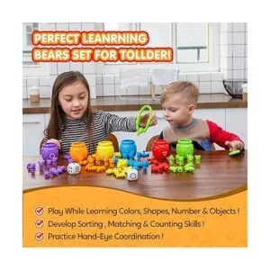 Joyin PlayAct Juego de juguetes para clasificar con tazas_6