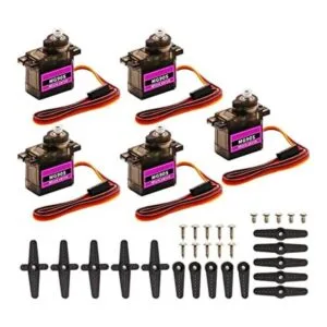 DaFuRui Paquete de 5 servomotores MG90S Mini 9G MG90S_1