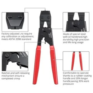 CAMWAY PEX herramienta de prensado y cortador PEX con 50_2