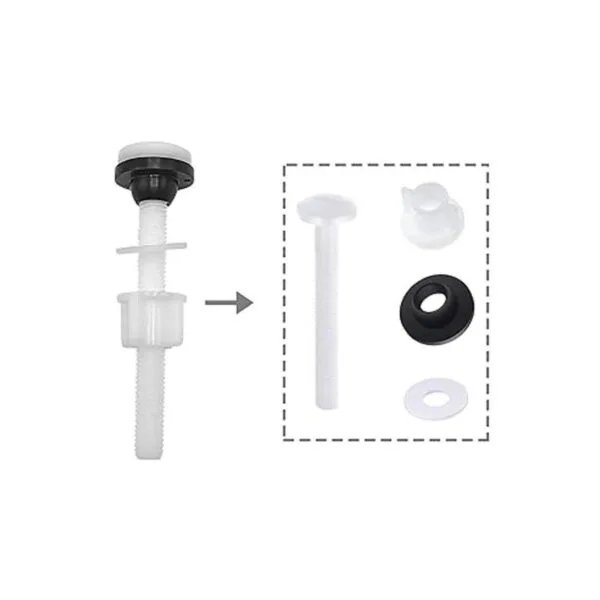 Juego de 4 tornillos de plástico para tanque de inodoro_3