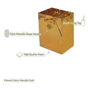 Bolsas de papel metálico extra pequeñas con asas_2