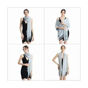 Bufanda y chal de cachemira de pashmina Pashminas suaves_4