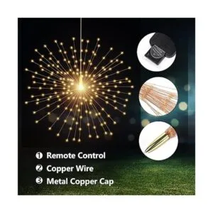 Luces decorativas colgantes 200 luces LED de fuegos