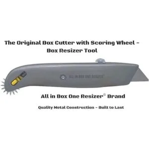 Resizer de caja de cartón con rueda de puntuación