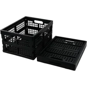 Saedy 16 Litros Negro Plegable Almacenamiento Crates