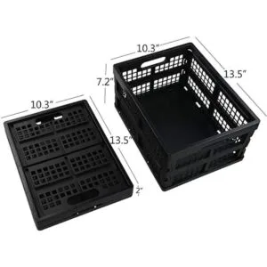 Saedy 16 Litros Negro Plegable Almacenamiento Crates