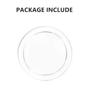 Nuptio Bandeja de cristal para velas redonda y