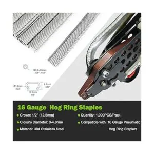 Chinatop Silver SC760 Grapas de anillo C de acero_3