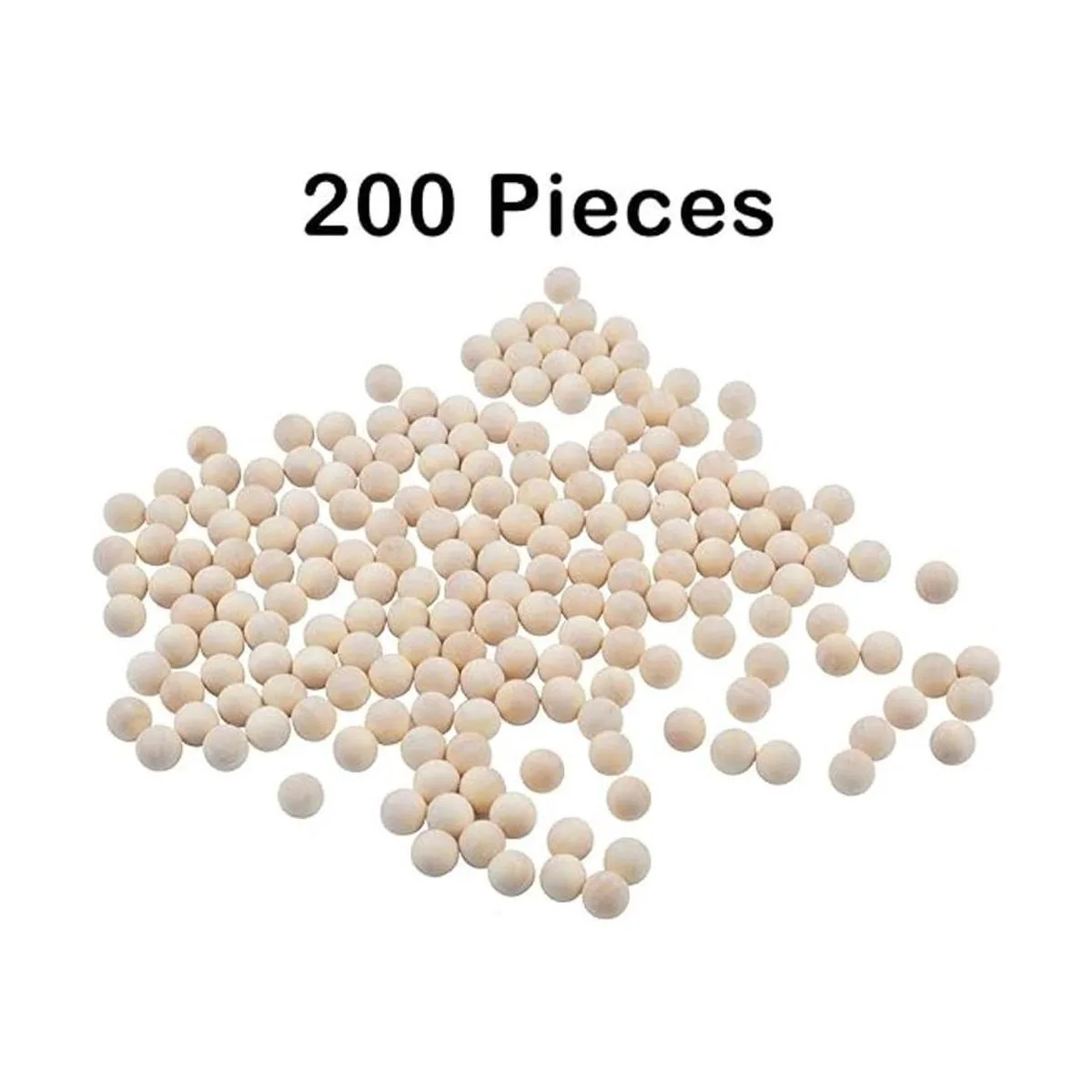 Jdesun 200 bolas de madera sin terminar mini bolas