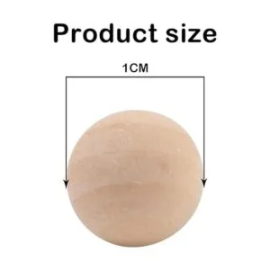 Jdesun 200 bolas de madera sin terminar mini bolas