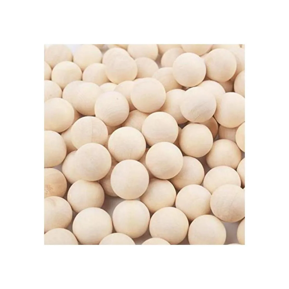 Jdesun 200 bolas de madera sin terminar mini bolas