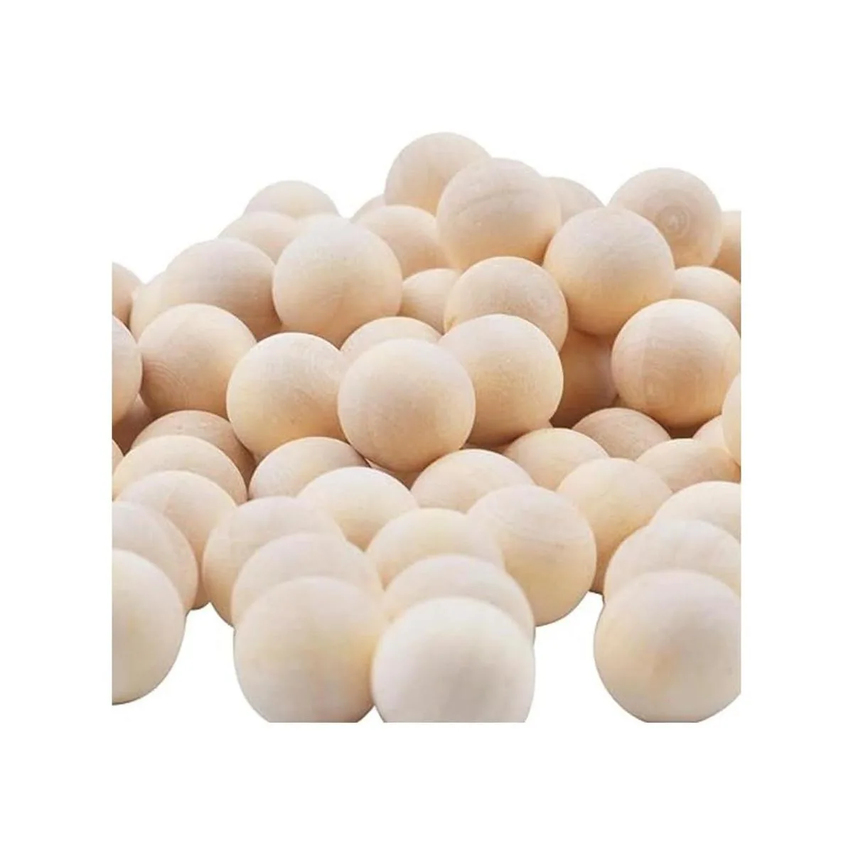 Jdesun 200 bolas de madera sin terminar mini bolas