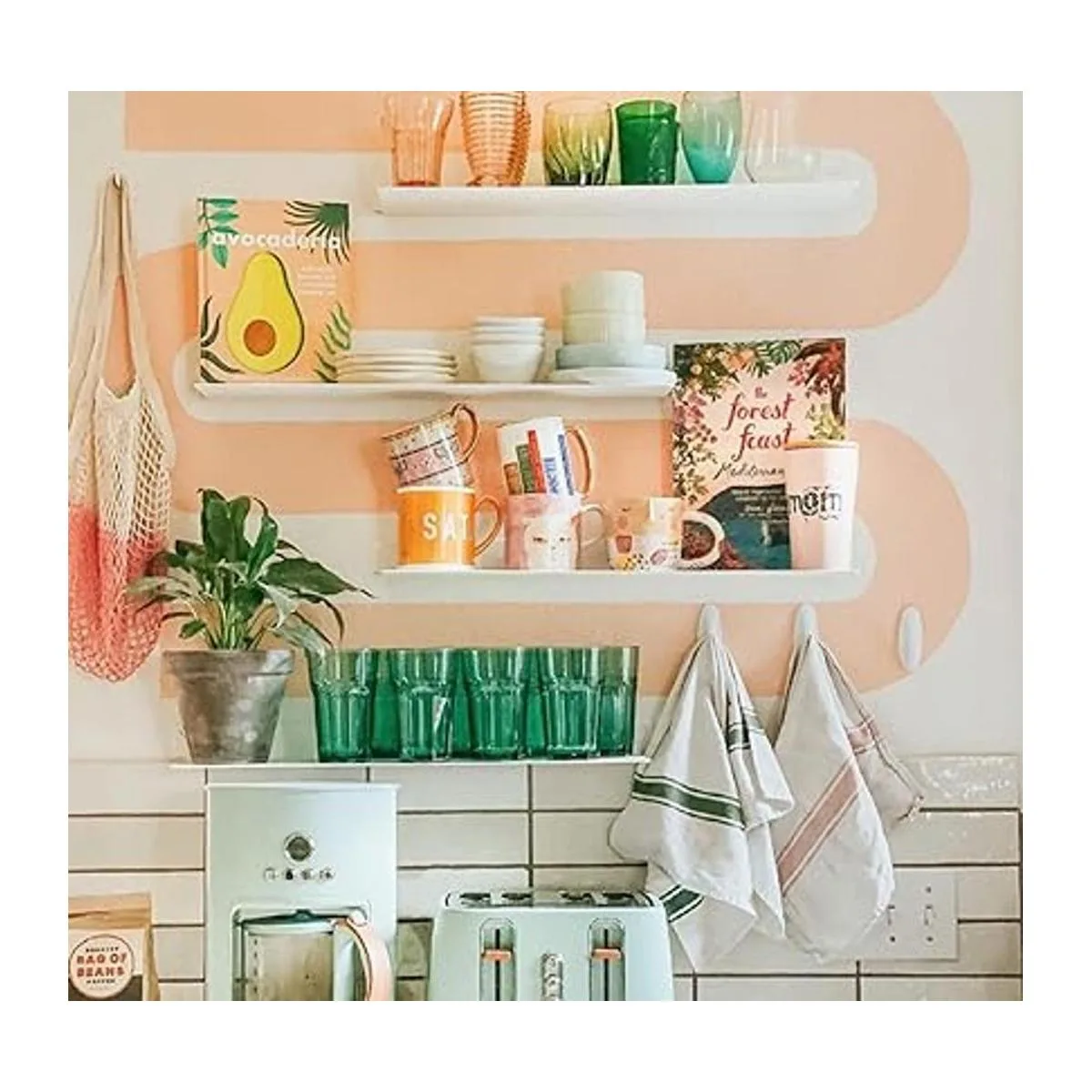 DIY CARTEL Repisa flotante lineal de acero forjado en_2