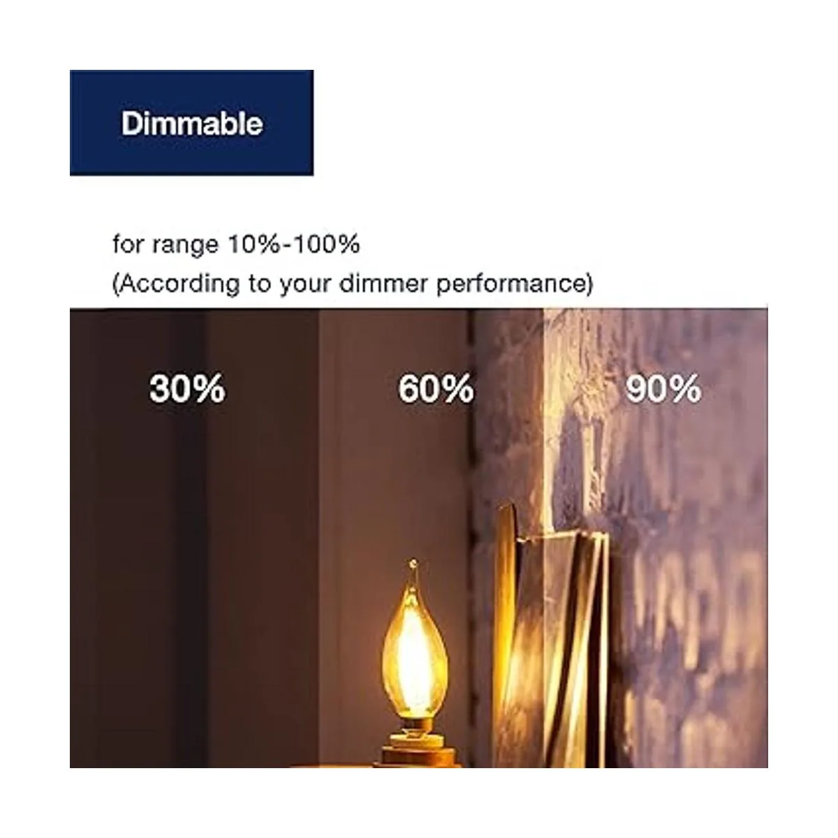 FLSNT CA11 Bombillas LED de candelabro E12 bombillas LED