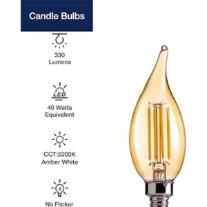 FLSNT CA11 Bombillas LED de candelabro E12 bombillas LED
