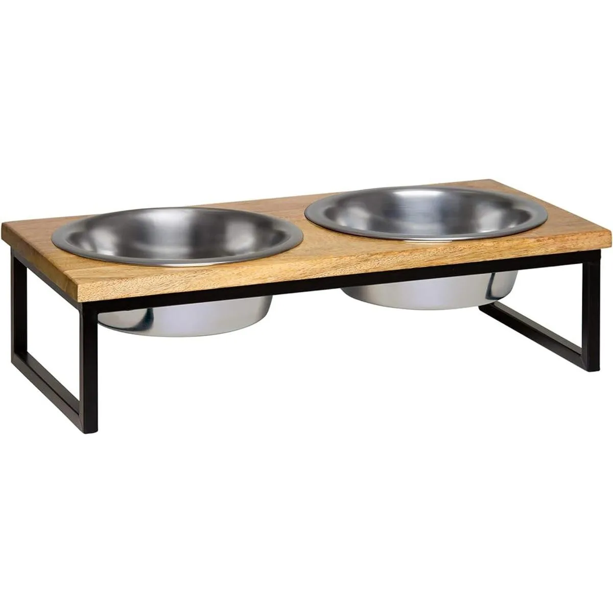 Loving Pets Comedor elevado con tapa de etiqueta negra_1