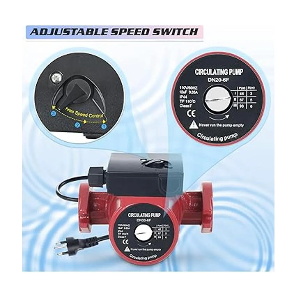 BACOENG 115V ensanchó la bomba de recirculación de 3