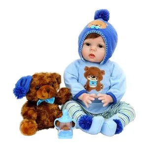 Aori Muñecas Reborn de bebé niño de 22 pulgadas realista_2