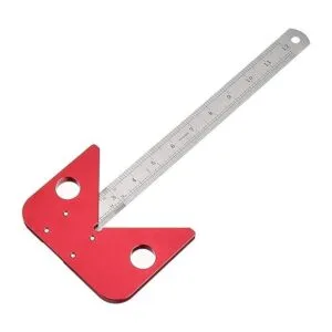 Calibre de línea de buscador central cuadrado central