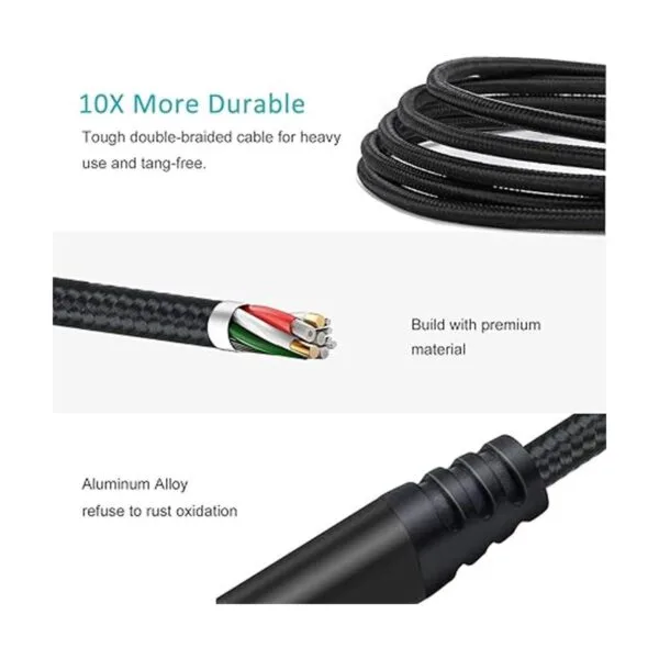 Besgoods Cable corto USB C a USB C cargador USB 2.0 tipo