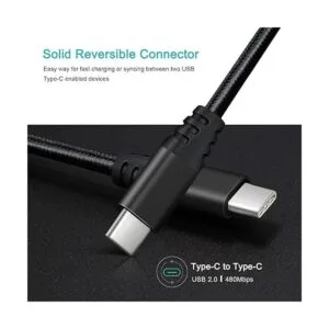 Besgoods Cable corto USB C a USB C cargador USB 2.0 tipo