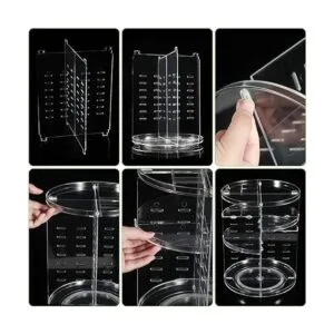 Coyaho Organizador de maquillaje giratorio de 360