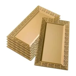 Bandejas de encaje desechables para bodas y comedores de_1