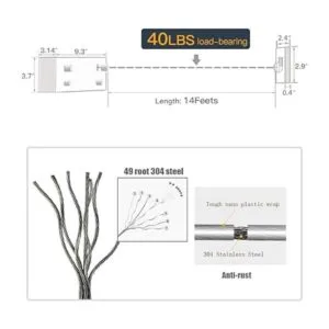 Bakala Tendedero de ropa retráctil para interiores con_6
