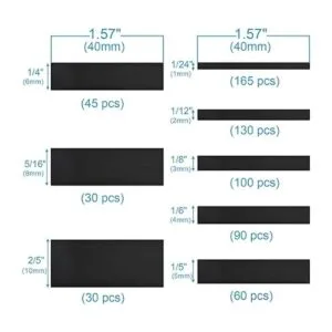 MILAPEAK Juego de 650 tubos termorretráctiles aprobados_3
