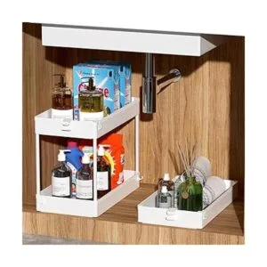 SPACEKEEPER Carrito de almacenamiento deslizante de 3_4