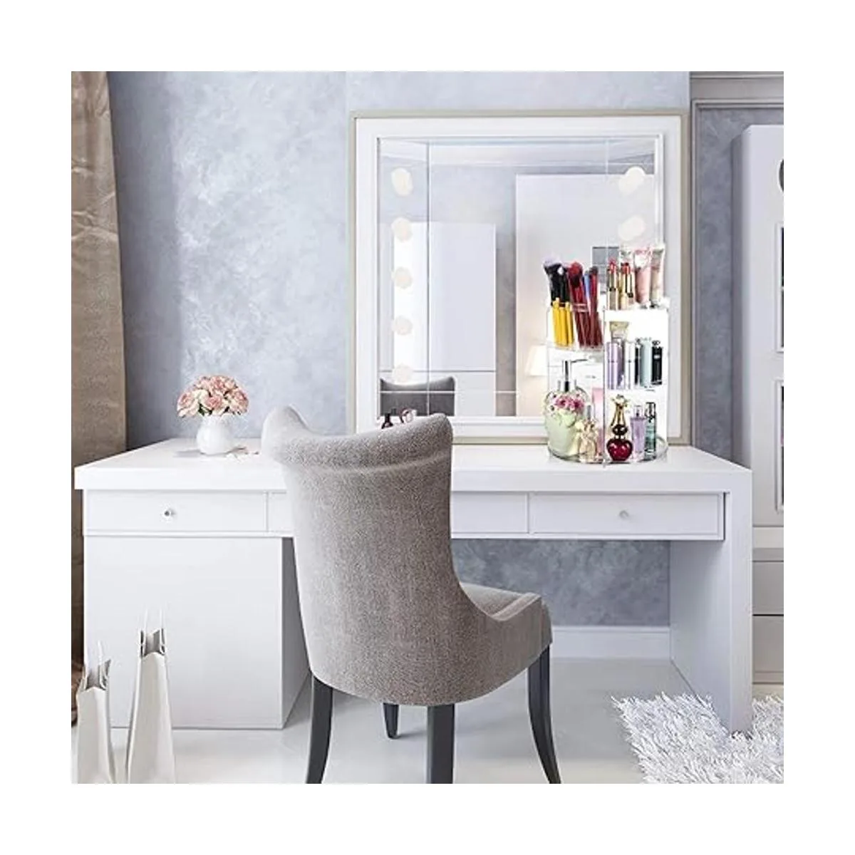 Coyaho Organizador de maquillaje giratorio de 360