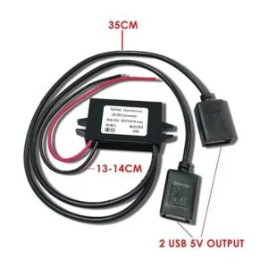 SSLHONG Convertidor de CC impermeable de 12 V 24 V a 5 V_2