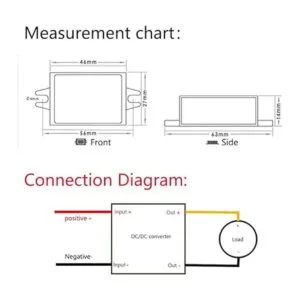 SSLHONG Convertidor de CC impermeable de 12 V 24 V a 5 V_3