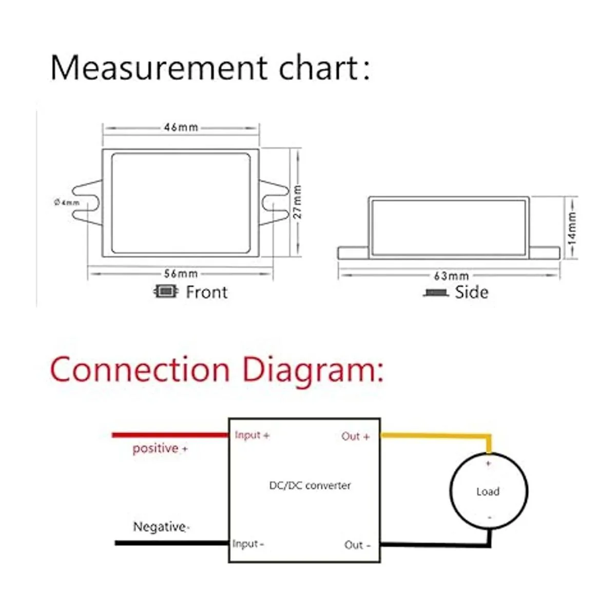 SSLHONG Convertidor de CC impermeable de 12 V 24 V a 5 V_3