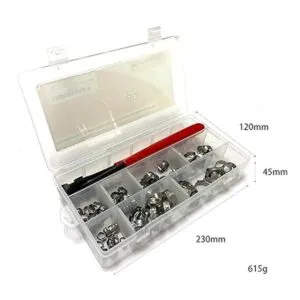 Leberna 115 abrazaderas de manguera de acero inoxidable