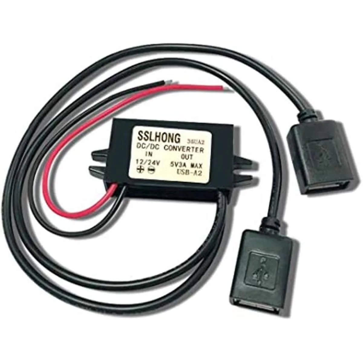 SSLHONG Convertidor de CC impermeable de 12 V 24 V a 5 V_1