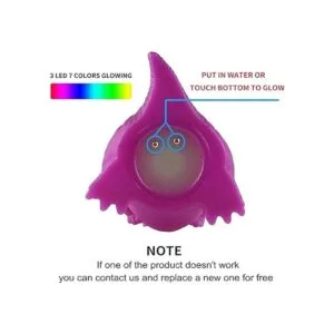 Juego de 6 juguetes flotantes iluminados de dinosaurios