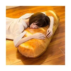 Cojín en forma de hogaza de pan 3D cojín de tela_3