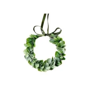 Corona artificial de hojas verdes de eucalipto corona de_2