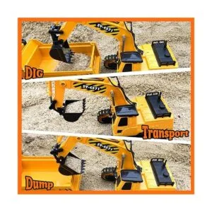 Gili Juguete excavadora de control remoto auto de juguete_3