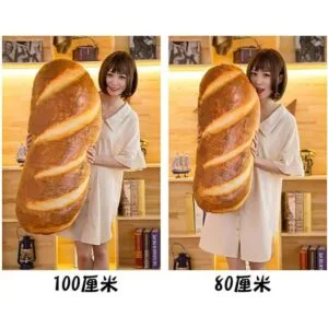 Cojín en forma de hogaza de pan 3D cojín de tela_4