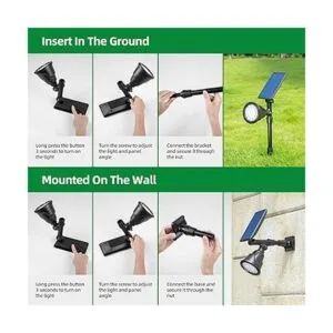 JSOT Luces solares brillantes de 600 lúmenes para_5