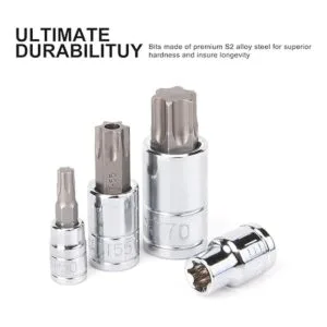 CASOMAN Master Torx Juego de 60 tomas de corriente Torx y