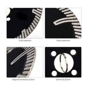 Diamond Turbo Hoja de corte para granito y mármol 45