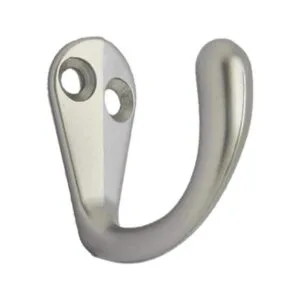 QCAA Percha de gancho para bata de una sola punta zinc_2