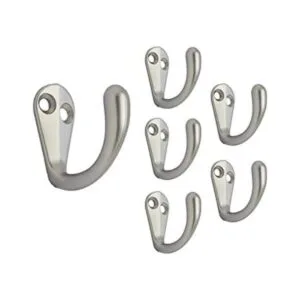 QCAA Percha de gancho para bata de una sola punta zinc_1