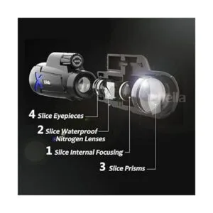 Lifella Telescopio monocular de alta definición de 12 x 50_2